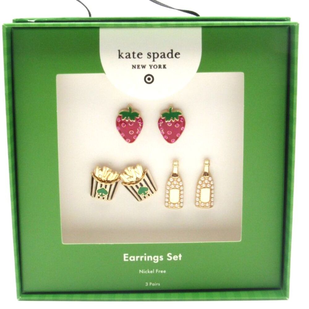 NWT Kate Spade x Target Multicolor Earrings Set – 3 PairsSold Out Collectible